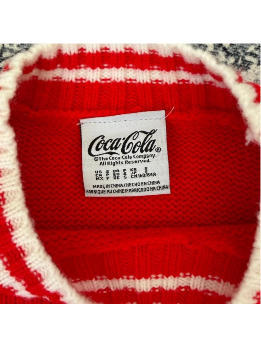 Coca-Cola red crewneck sweater - Size S - Picture 2 of 5